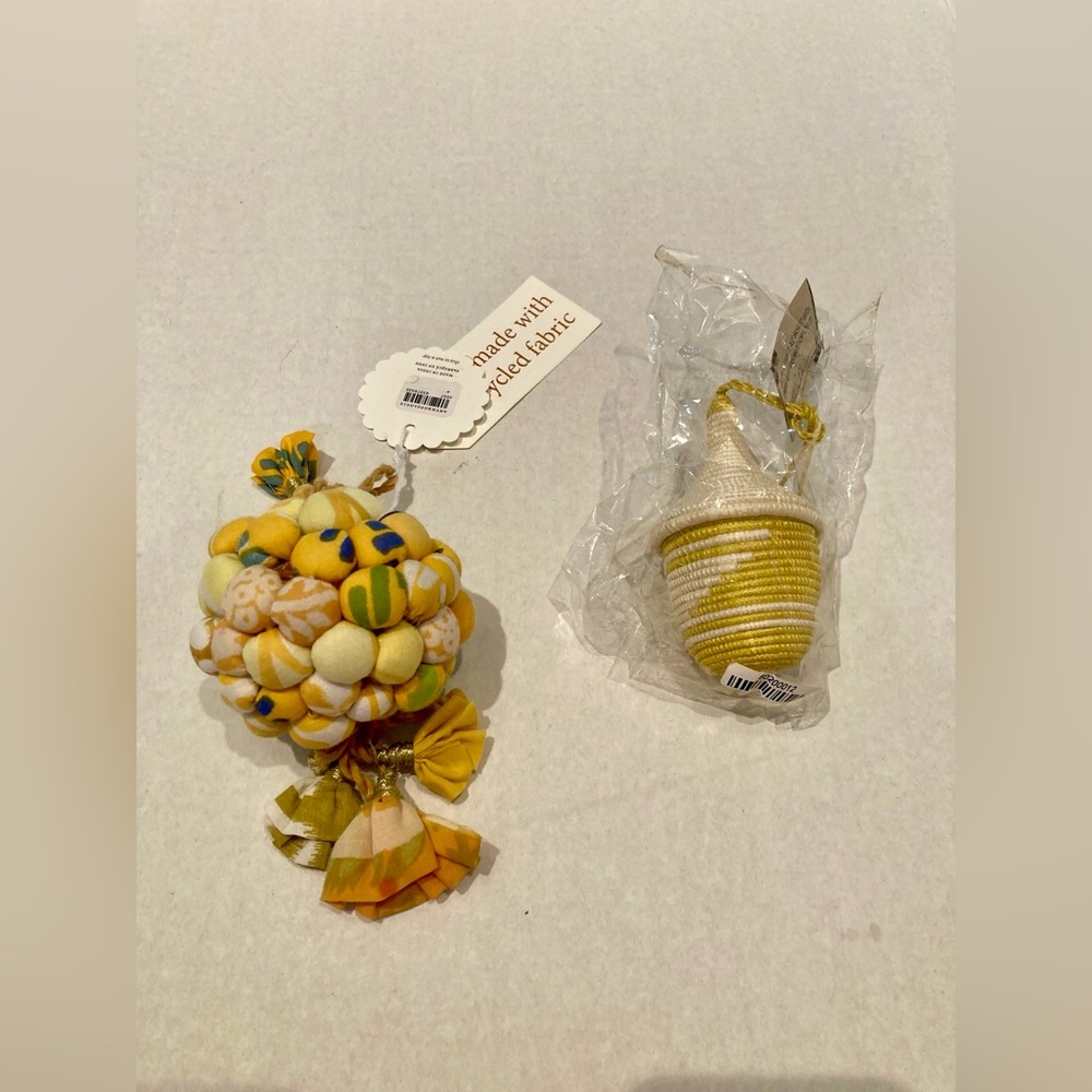 NEW Home Decor Ornaments Anthropologie Dangle Bauble Ball doTERRA Peace Basket